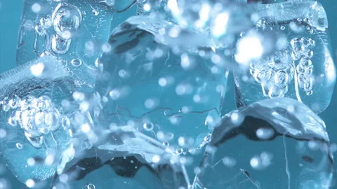Super Slow Motion Shot of Moving Bubbles on Blue Background  1000fps Stock Footage 270753993