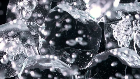 Super Slow Motion Shot of Moving Bubbles on Back Background  1000fps Stock Footage 270754172