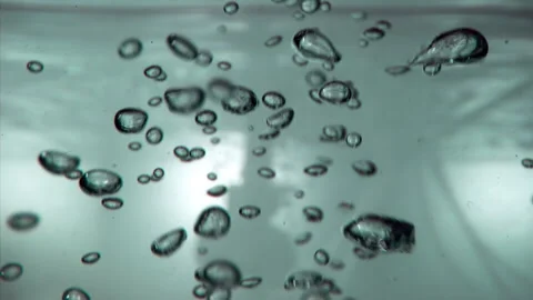 Super Slow Motion Shot of Moving Bubbles   1000fps Stock Footage 270754558