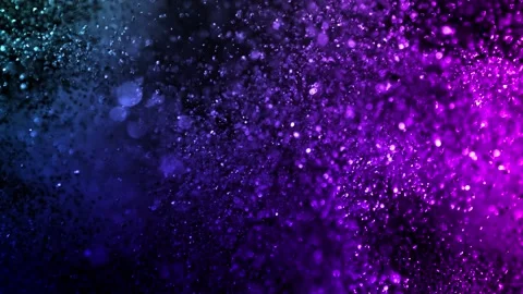 Super Slow Motion Shot of Neon Particle Luxury Background at 1000fps. Stock Footage 218392075