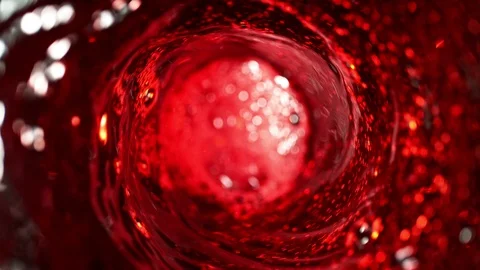 Super Slow Motion Shot of Red Wine Vortex at 1000 fps. Stock Footage 108735024