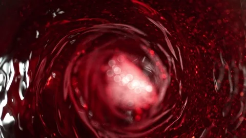 Super Slow Motion Shot of Red Wine Vortex at 1000 fps. Video stock 111002338