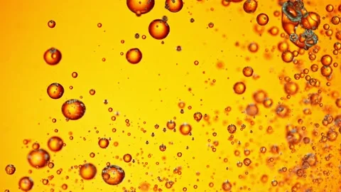 Super Slow Motion Shot of Splashing Oil on Black Background at 1000fps. Stock Footage 131880025