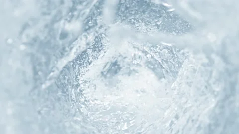 Super Slow Motion Shot of Water Whirl at 1000 fps. Stock Footage