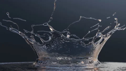 Super slow motion shot of water splash. Stock Footage 188236178