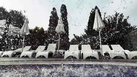 Super Slow Motion Shot of Water at 1000 fps. Waterfall at 1000 frames per second Stock Footage 217418265