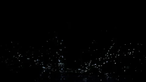 Super Slow Motion Shot of Water Crown Splash Isolated on Black Background at Stock Footage 335315140