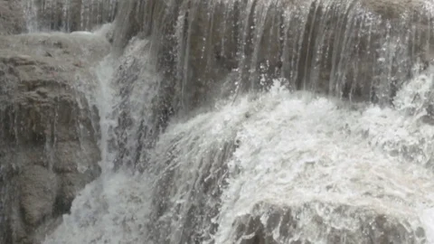 Super slow motion shot of waterfall 库存影片 75618657