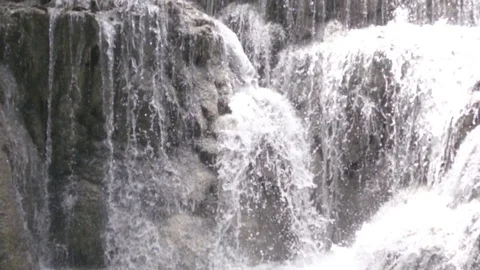 Super slow motion shot of waterfall Video stock 75618690