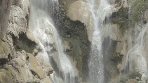 Super slow motion shot of waterfall Video stock 75674730