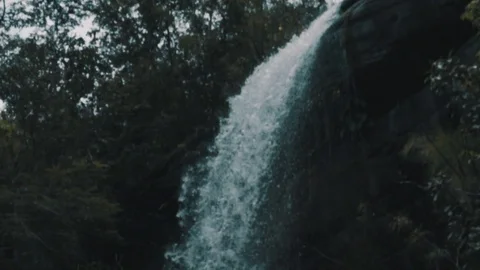Super slow motion shot of waterfall Stock Footage 79407509