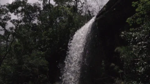 Super slow motion shot of waterfall Stock Footage 79409825