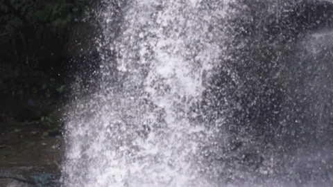 Super slow motion shot of waterfall Stock Footage 79409857