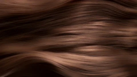 Super Slow Motion Shot of Waving Brown Hair at 1000 fps. Stock Footage 226040401