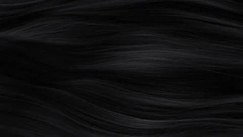 Super Slow Motion Shot of Waving Black Hair at 1000 fps. Stock Footage 328573081