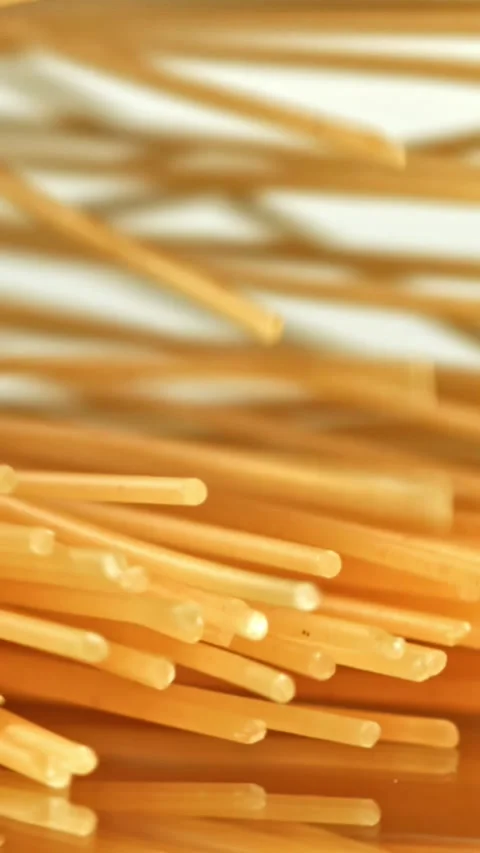 Super slow motion spaghetti pasta . Filmed on a high-speed camera at 1000 fps Stock Footage 335372301