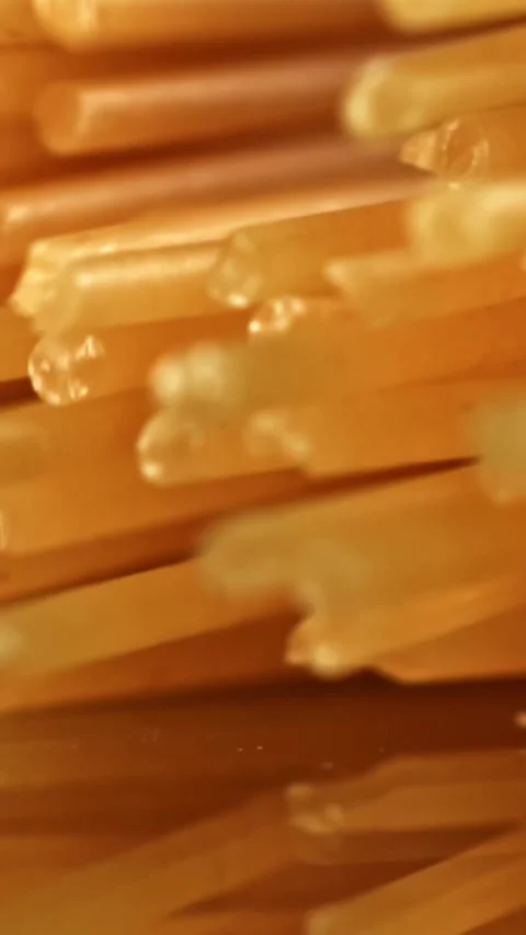 Super slow motion spaghetti pasta . Filmed on a high-speed camera at 1000 fps Stock Footage 335379524