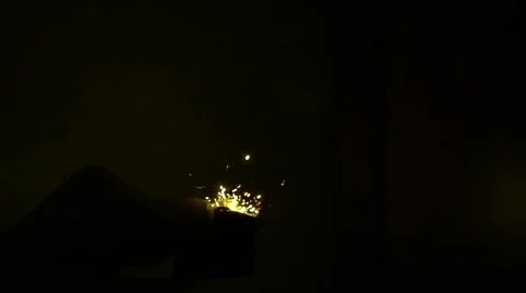 Super slow motion of the spark and flame of a lighter (5000fps) 스톡 동영상 52383432