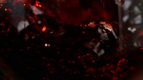 Super slow motion of splashing red wine. Stock Footage 155414819