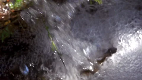 Super slow motion spring water gushing Video stock 274028064