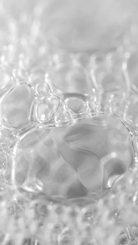 Super Slow Motion Transparent Soap Film Network  Stock Footage 334079991