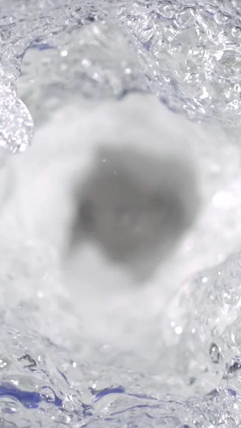 Super slow motion, Ultra Slow Motion Water Vortex Close Shot Stock Footage 331233370
