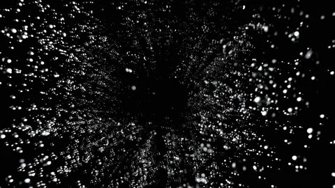 Super slow motion of water drops splashing from shower. Stock Footage 170729084