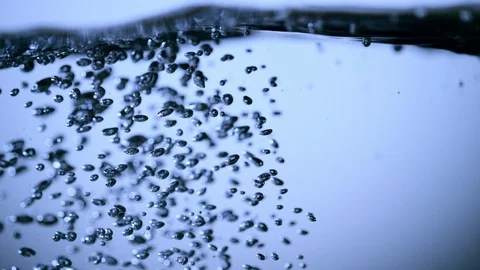Super slow motion of water wave and bubbles, 1000fps Stock Footage 90668543