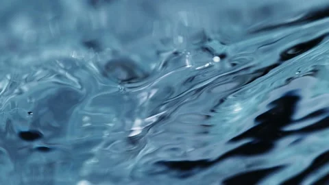 Super slow motion of water waves in detail Stock Footage 147951671