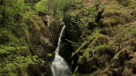 Super Slow Motion Waterfall Vídeo Stock 43619273