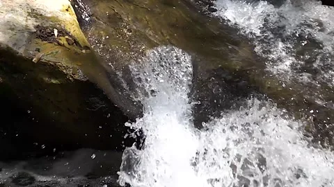 Super slow motion Waterfall, jungle Stock Footage 138752297