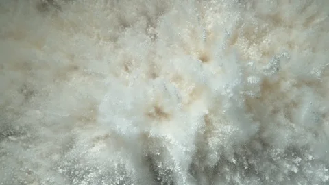 Super slow motion of white powder explosion Video stock 111284451