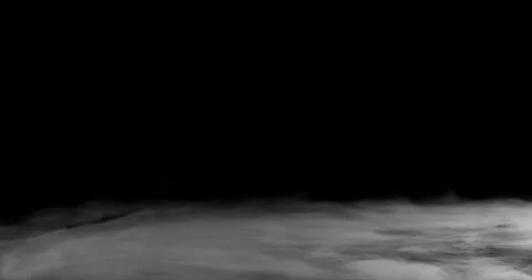 Super Slow Motion of White Surface Smoke Texture Isolated on Black Background. Stock Footage 321763184