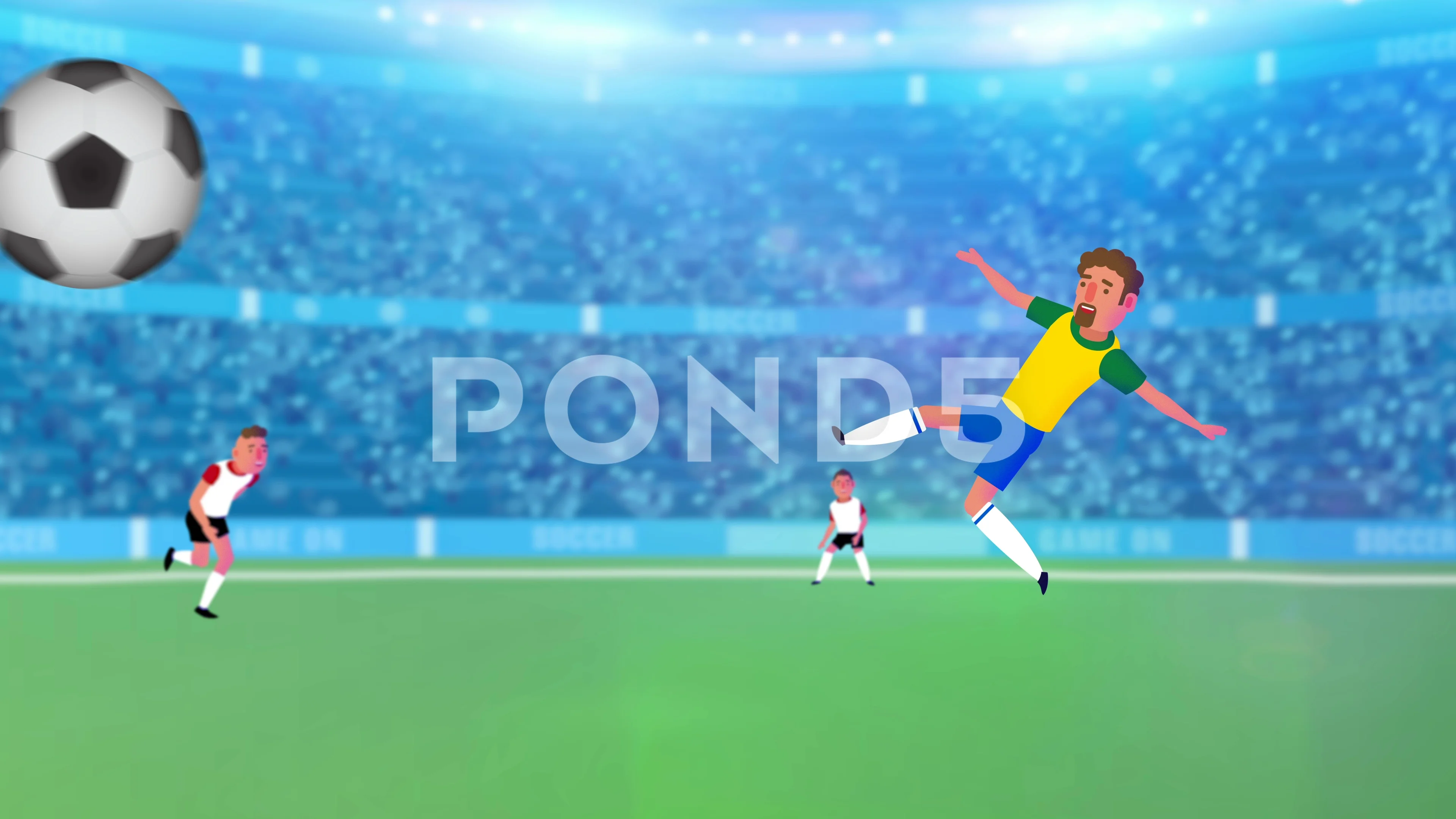 Super Soccer Animated Football Intro Pr Stock Video Pond5