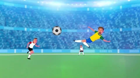 Super Soccer Animated Football Intro Pr Stock Video Pond5