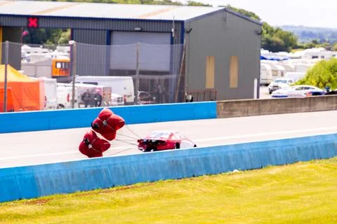 Super Speed Dragster Parachute Foto stock