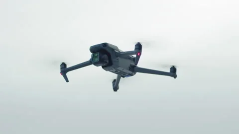 Super stable hovering of the DJI Mavic 3 Cine version, 6k Stock Footage 166812402