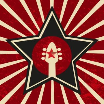 Super star banner Stock Illustration