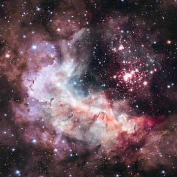Super star cluster Westerlund 2 in the constellation Carina. Foto stock