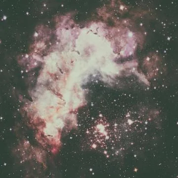 Super star cluster Westerlund 2 in the constellation Carina. Stock Photos