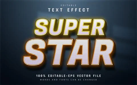Super star editable 3d text effect イラスト素材