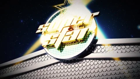 Super Star retro intro animation Stock Footage 289543194