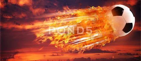 Super strike. abstract football and soccer backgrounds for your design Stock Photos