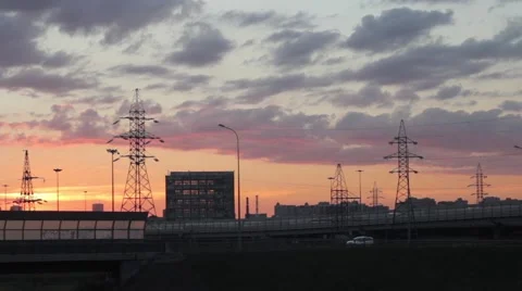 Super sunset clouds color 스톡 동영상 52668859