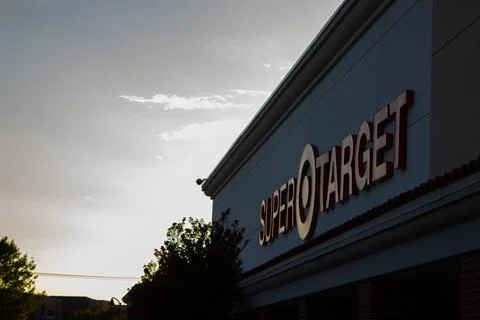 Super Target at sundown Stock Photos