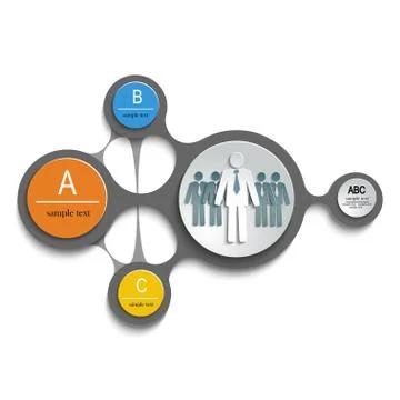 Super template abc Stock Illustration