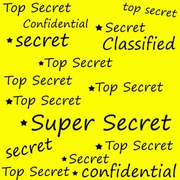 Super top secret Stock Illustration