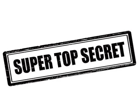 Super top secret Illustrazione stock