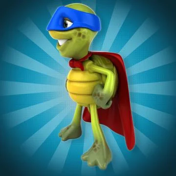 Super turtle Stock Illustration