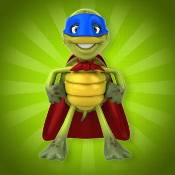 Super turtle Illustrazione stock